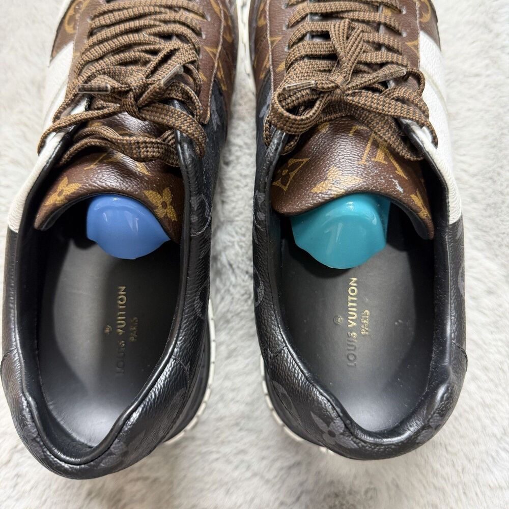 Louis Vuitton Run Away SZ 45 Multicolor Monogram Canvas Low Top Sneakers Mens 11 - Picture 5 of 9